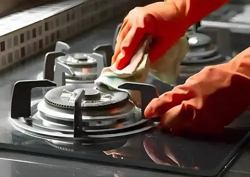 Urban Gas Stove technician servicing a gas stove